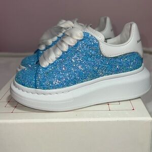 Alexander McQueen kids glitter sneakers size 25 size 8 toddler
